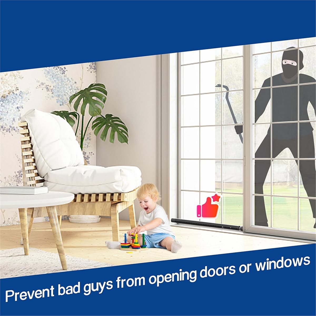 A20I Sliding Door Security Bar - огляд і ціна Window Lock Bar