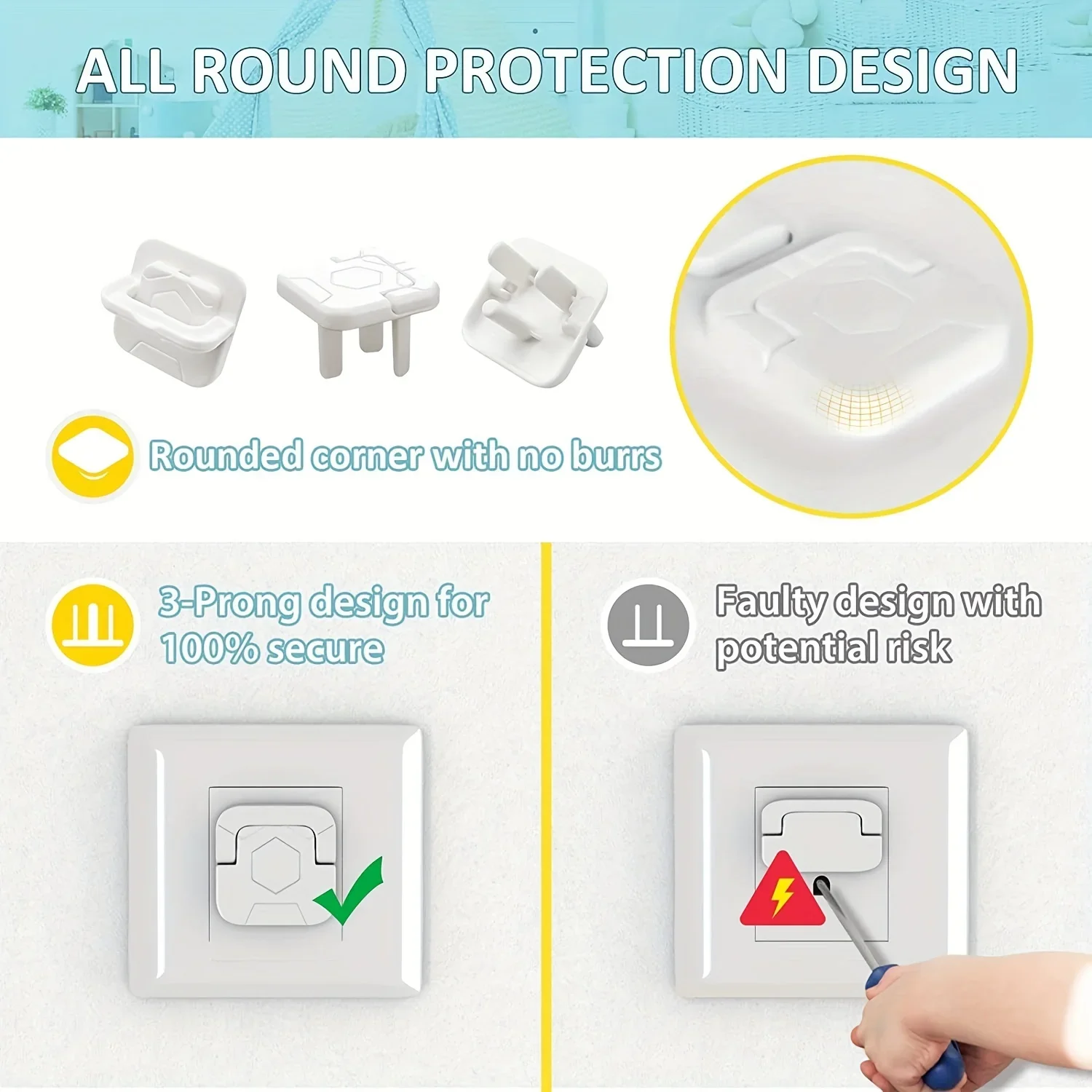 1/3/5/10/20Pcs Baby Safety Out - огляд і ціна Outlet Cover Baby