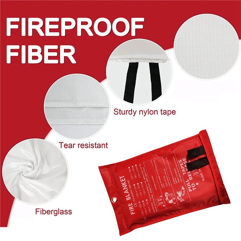 B48B-8PCS Emergency Fire Blank - огляд і ціна Fire Blanket Kitchen