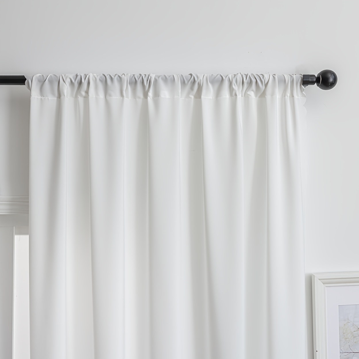 1pc Sheer Curtain, Non-Transpa - огляд і ціна Window Lock Bar